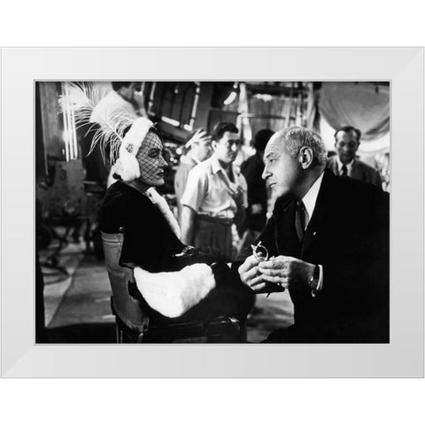 Sunset Boulevard White Modern Wood Framed Art Print by Hollywood Photo Archive