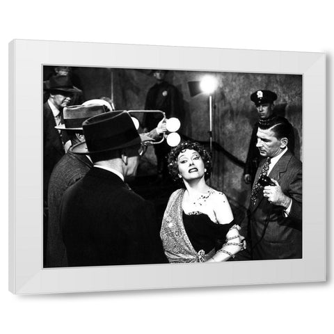 Sunset Boulevard White Modern Wood Framed Art Print by Hollywood Photo Archive