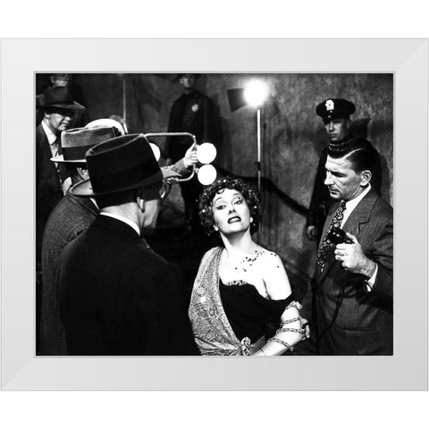 Sunset Boulevard White Modern Wood Framed Art Print by Hollywood Photo Archive