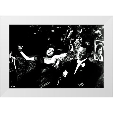 Sunset Boulevard White Modern Wood Framed Art Print by Hollywood Photo Archive