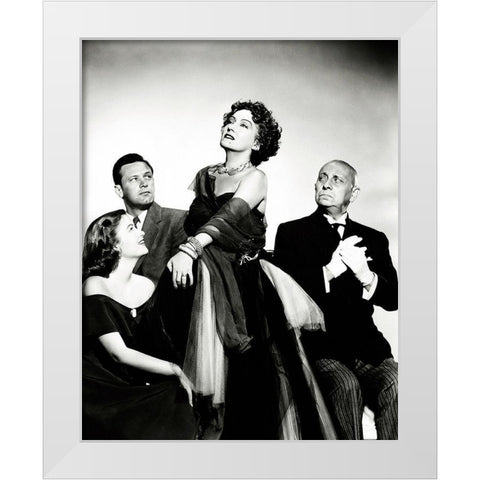Sunset Boulevard White Modern Wood Framed Art Print by Hollywood Photo Archive