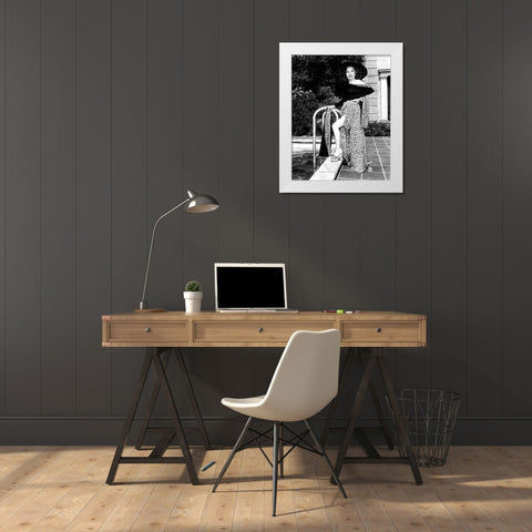 Sunset Boulevard White Modern Wood Framed Art Print by Hollywood Photo Archive