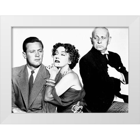 Sunset Boulevard White Modern Wood Framed Art Print by Hollywood Photo Archive