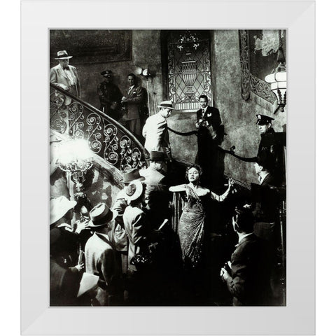 Sunset Boulevard White Modern Wood Framed Art Print by Hollywood Photo Archive