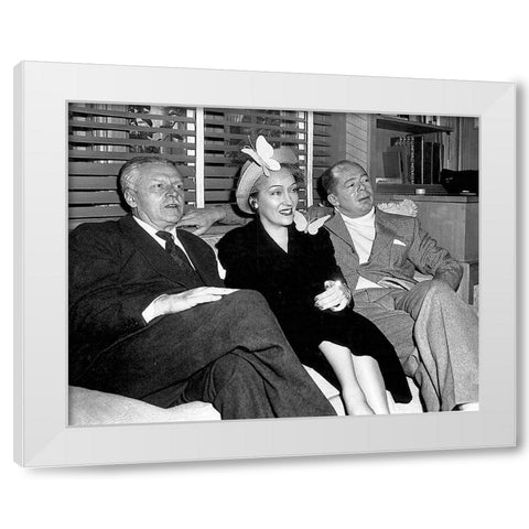 Sunset Boulevard White Modern Wood Framed Art Print by Hollywood Photo Archive