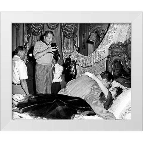 Sunset Boulevard White Modern Wood Framed Art Print by Hollywood Photo Archive