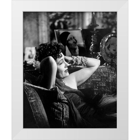 Sunset Boulevard White Modern Wood Framed Art Print by Hollywood Photo Archive