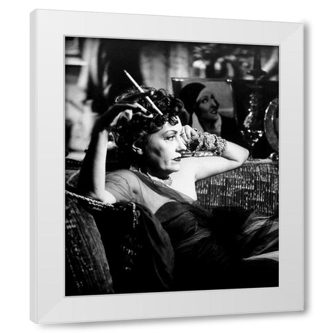 Sunset Boulevard White Modern Wood Framed Art Print by Hollywood Photo Archive