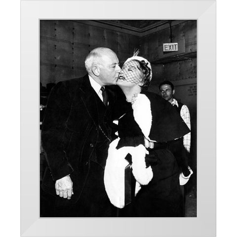 Sunset Boulevard White Modern Wood Framed Art Print by Hollywood Photo Archive