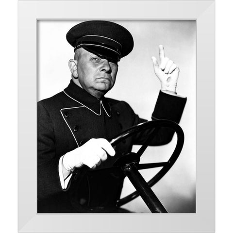 Sunset Boulevard White Modern Wood Framed Art Print by Hollywood Photo Archive