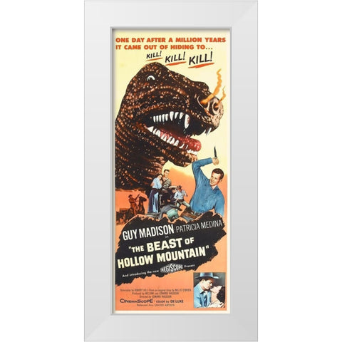 The Beast of Hollow Mountain White Modern Wood Framed Art Print by Hollywood Photo Archive
