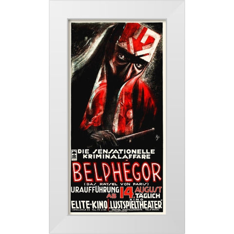 German - Belphegor White Modern Wood Framed Art Print by Hollywood Photo Archive