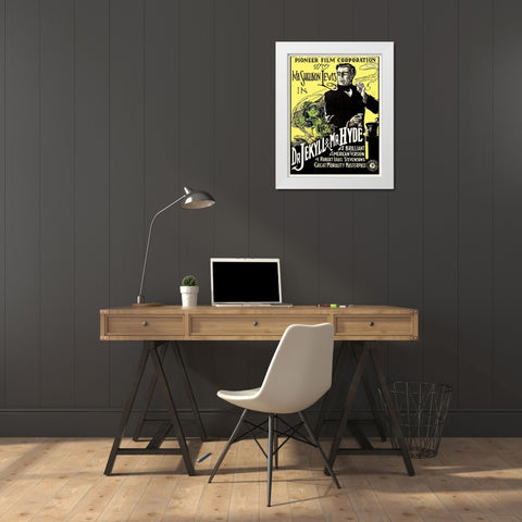 Doctor Jekyll and Mister Hyde White Modern Wood Framed Art Print by Hollywood Photo Archive