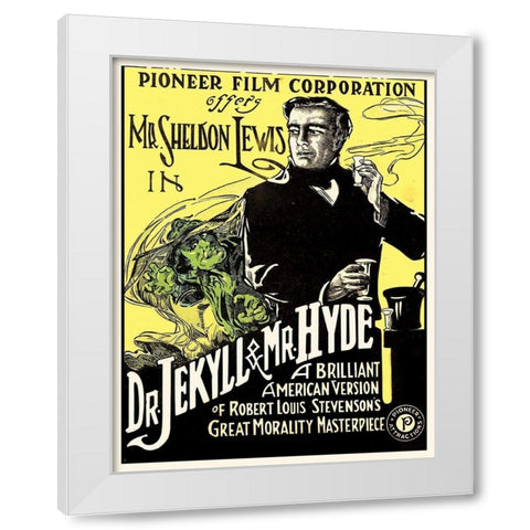 Doctor Jekyll and Mister Hyde White Modern Wood Framed Art Print by Hollywood Photo Archive