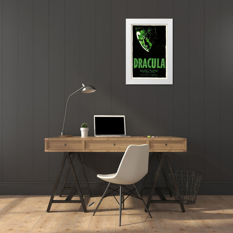 Dracula White Modern Wood Framed Art Print by Hollywood Photo Archive