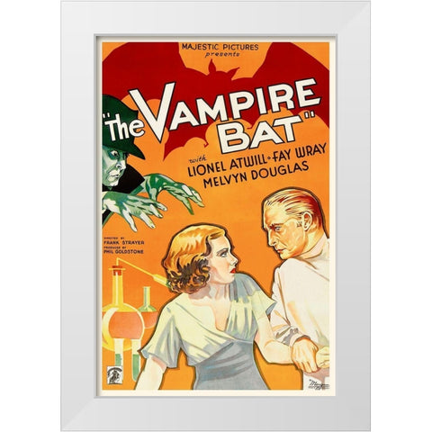 The Vampire Bat White Modern Wood Framed Art Print by Hollywood Photo Archive