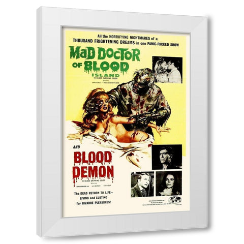 Mad Doctor of Blood Island White Modern Wood Framed Art Print by Hollywood Photo Archive