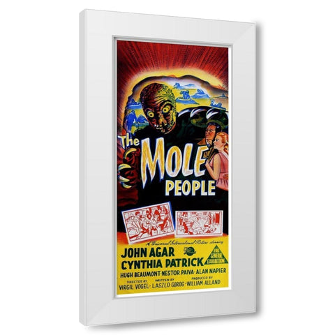 Mole People White Modern Wood Framed Art Print by Hollywood Photo Archive