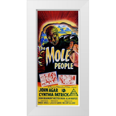 Mole People White Modern Wood Framed Art Print by Hollywood Photo Archive