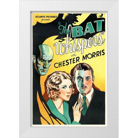 The Bat Whispers White Modern Wood Framed Art Print by Hollywood Photo Archive