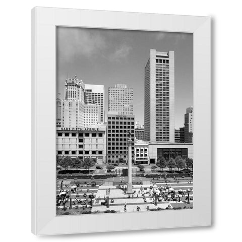 Union Square San Francisco California White Modern Wood Framed Art Print by Highsmith, Carol