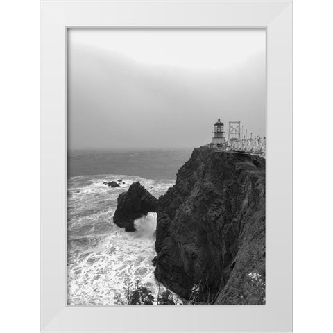 The Point Bonita Lighthouse San Francisco California White Modern Wood Framed Art Print by Highsmith, Carol