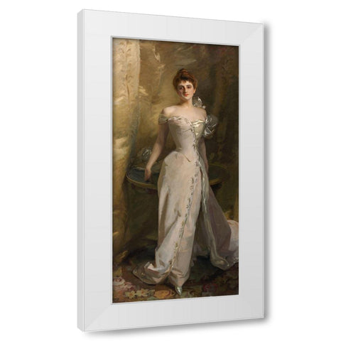 Portrait of Lisa Colt Curtis White Modern Wood Framed Art Print by Sargent, John Singer