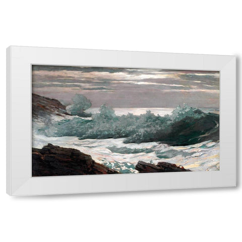 Early Morning After a Storm at Sea White Modern Wood Framed Art Print by Homer, Winslow