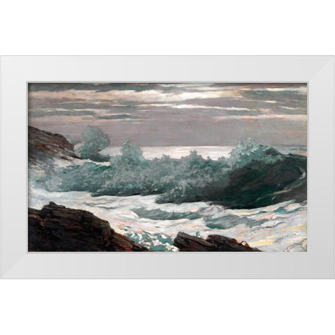 Early Morning After a Storm at Sea White Modern Wood Framed Art Print by Homer, Winslow
