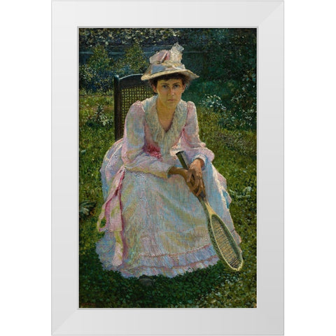 Mary Holland Bacher White Modern Wood Framed Art Print by Bacher, Otto H.