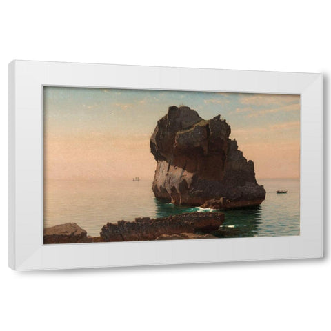 Capri White Modern Wood Framed Art Print by Haseltine, William Stanley