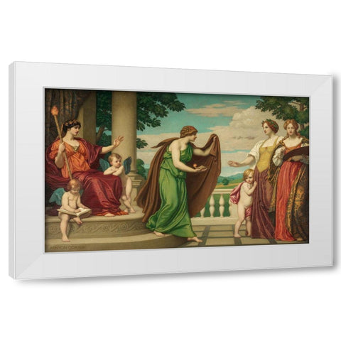 Tradition White Modern Wood Framed Art Print by Cox, Kenyon