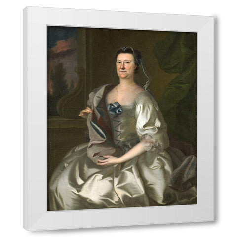 Hannah Wentworth Atkinson White Modern Wood Framed Art Print by Blackburn, Joseph