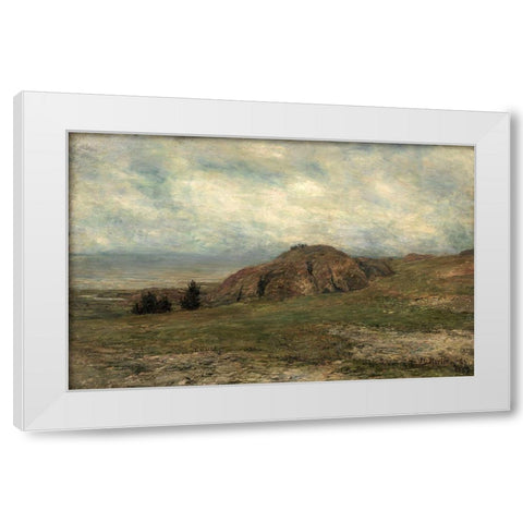 Wild Coast Newport White Modern Wood Framed Art Print by Martin, Homer Dodge