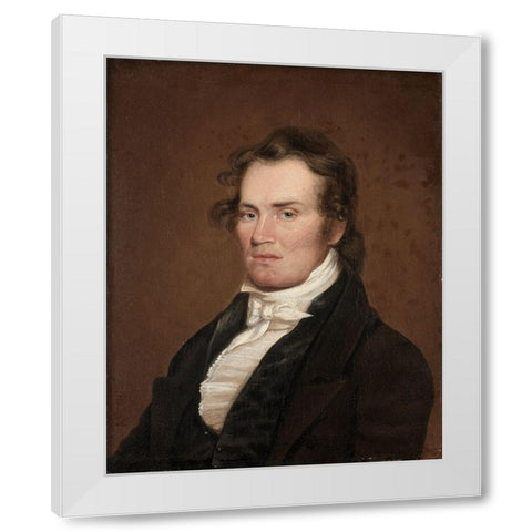James G McKinney White Modern Wood Framed Art Print by Jouett, Matthew Harris