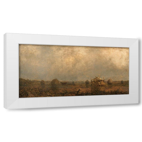 High Tide on the Marshes White Modern Wood Framed Art Print by Heade, Martin Johnson