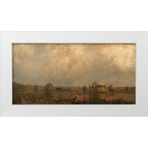 High Tide on the Marshes White Modern Wood Framed Art Print by Heade, Martin Johnson