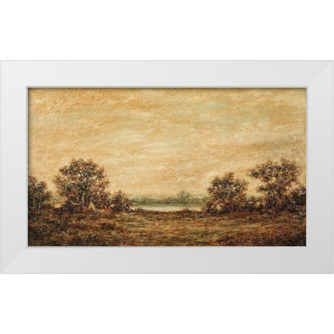 Yellow Light White Modern Wood Framed Art Print by Blakelock, Ralph A.