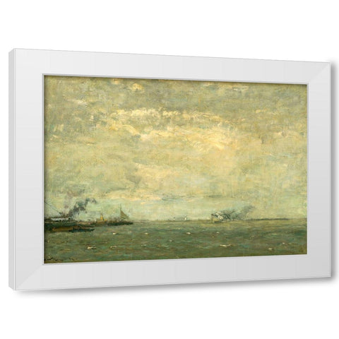 The Dutchman White Modern Wood Framed Art Print by Gottwald, Frederick