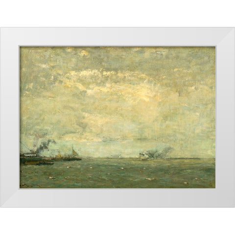 The Dutchman White Modern Wood Framed Art Print by Gottwald, Frederick