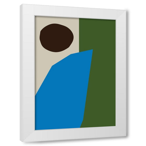 Color Blocks 04 White Modern Wood Framed Art Print by Uppsala Studio