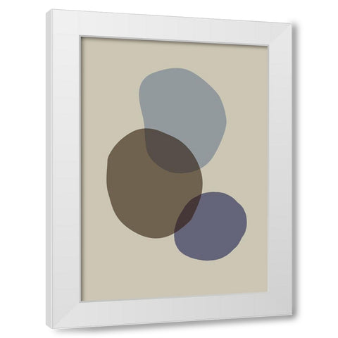 Organic Shapes 05 White Modern Wood Framed Art Print by Uppsala Studio