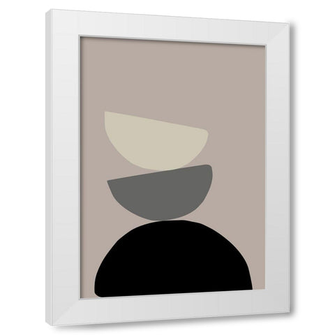 The Tower White Modern Wood Framed Art Print by Uppsala Studio