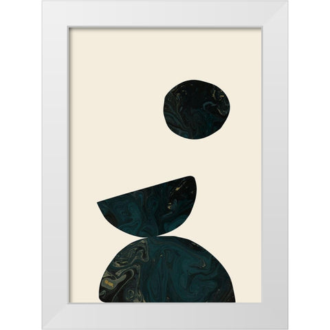 Collage 06 White Modern Wood Framed Art Print by Uppsala Studio