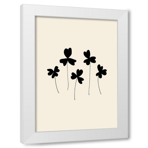 Black Sorrel White Modern Wood Framed Art Print by Uppsala Studio