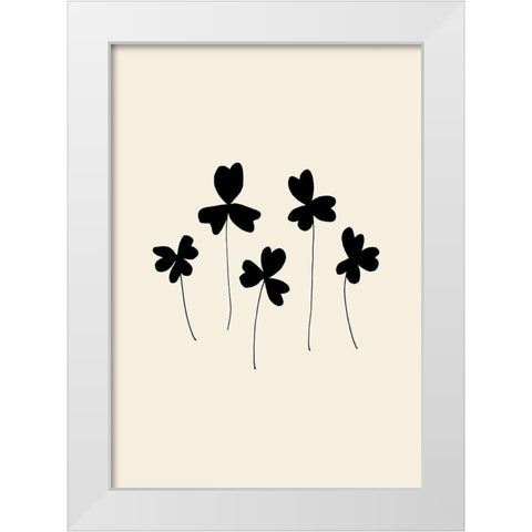 Black Sorrel White Modern Wood Framed Art Print by Uppsala Studio