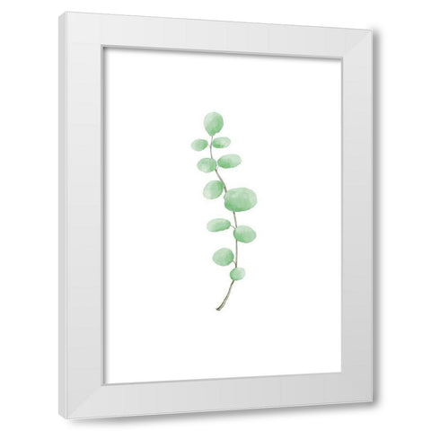 Branch White Modern Wood Framed Art Print by Uppsala Studio