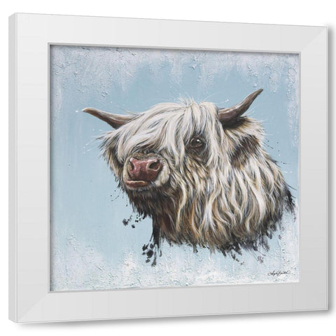 Chewy Coo White Modern Wood Framed Art Print by Bawden, Angela