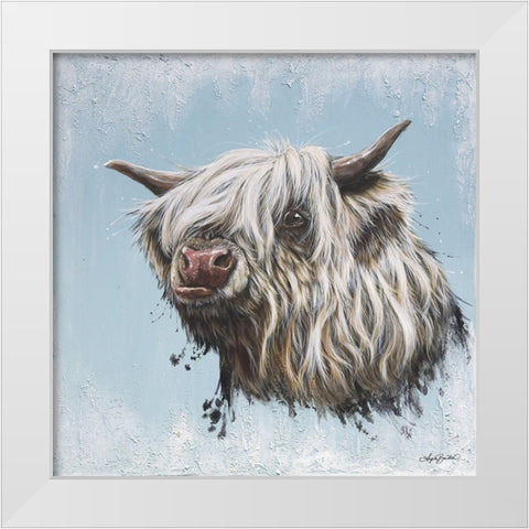 Chewy Coo White Modern Wood Framed Art Print by Bawden, Angela