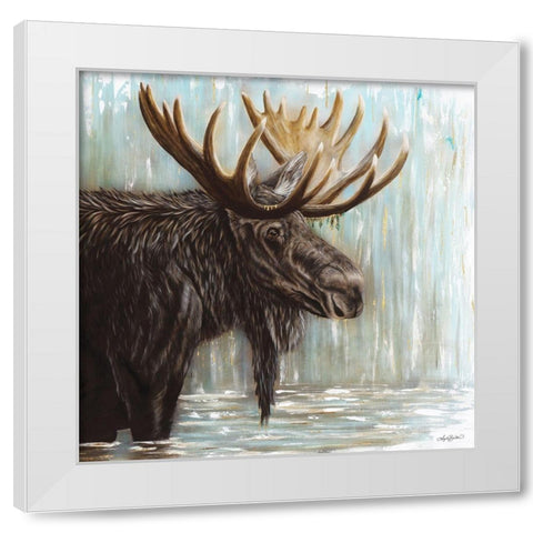 Adaption White Modern Wood Framed Art Print by Bawden, Angela